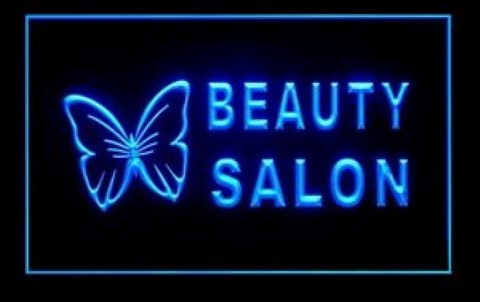 Butterfly Beauty Salon LED Neon Sign